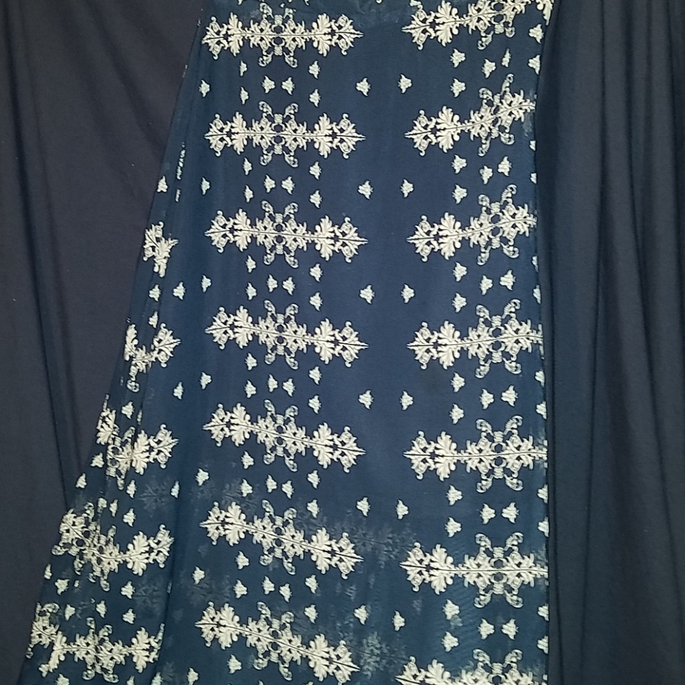 Navy maxi skirt